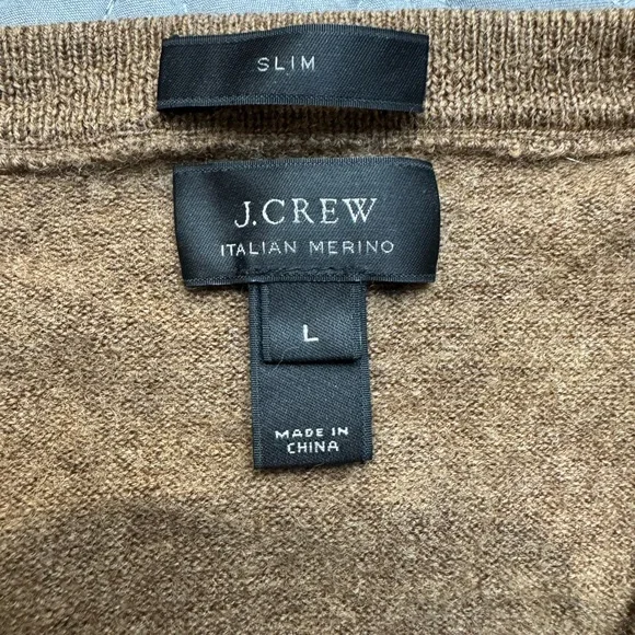 J.Crew Women’s Italian Merino Wool Sweater – Size L – Tollegno 1900 – Brown - Picture 3 of 8